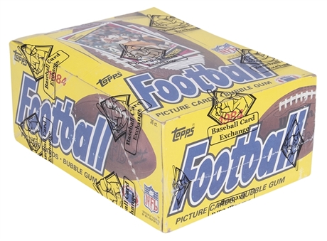 1984 Topps Football Unopened Wax Box (36 Packs) - BBCE Certified